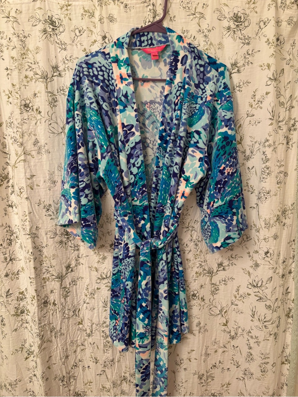 Lilly Pulitzer plush bathrobe adult M